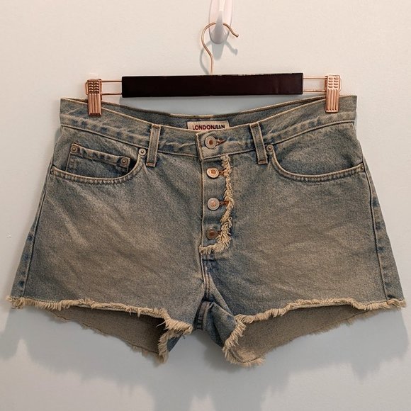 Low Rise Denim Shorts 100% Cotton - Picture 2 of 10